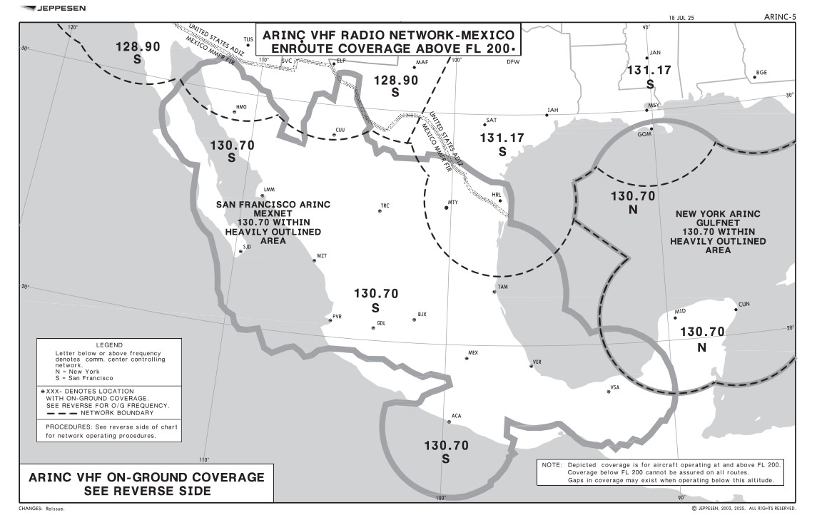 ARINC MexNet Voice Coverage Map